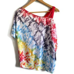NWT White Birch Boutique Raibvow Tie Dye Cold Shou
